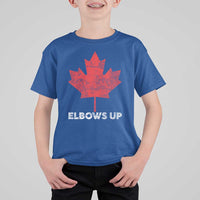 Elbows Up Canada Strong T Shirt For Kid Maple Leaf Proud Canadian