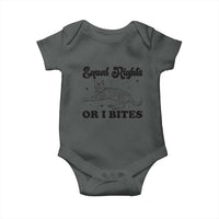 Feminist Cat Baby Onesie Equal Rights or I Bites Human Rights - Wonder Print Shop