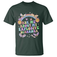 Ask Me About My Explosive Diarrhea T Shirt Funny Edgy Adult Humor - Wonder Print Shop