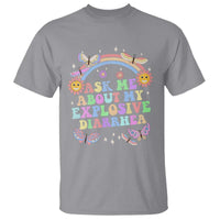 Ask Me About My Explosive Diarrhea T Shirt Funny Edgy Adult Humor - Wonder Print Shop