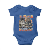 Tummy Ache Survivor Cat Meme Baby Onesie Funny Saying Cats Bootleg - Wonder Print Shop