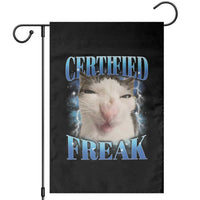 Certified Freak Funny Cat Meme Garden Flag Internet Memes Gen Z - Wonder Print Shop
