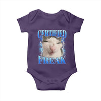 Certified Freak Funny Cat Meme Baby Onesie Internet Memes Gen Z - Wonder Print Shop