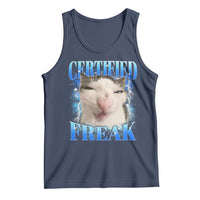 Certified Freak Funny Cat Meme Tank Top Internet Memes Gen Z - Wonder Print Shop