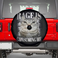 Rage Is Consuming Me Spare Tire Cover Funny Silly Cat Memes - Wonder Print Shop