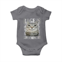 Rage Is Consuming Me Baby Onesie Funny Silly Cat Memes - Wonder Print Shop