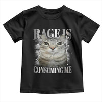 Rage Is Consuming Me Toddler T Shirt Funny Silly Cat Memes - Wonder Print Shop