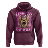 Lesbians Eat What Hoodie Funny Cat Gay Pride LGBTQ Pun