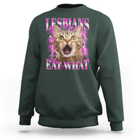 Lesbians Eat What Sweatshirt Funny Cat Gay Pride LGBTQ Pun