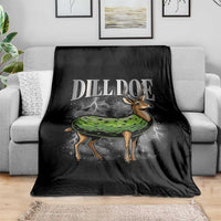 Dill Doe Throw Blanket Funny Adult Humor Pickle Deer Bootleg Graphic 90s - Wonder Print Shop