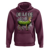 Dill Doe Hoodie Funny Adult Humor Pickle Deer Bootleg Graphic 90s - Wonder Print Shop