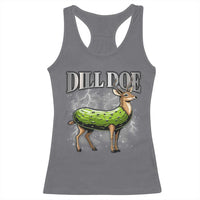 Dill Doe Racerback Tank Top Funny Adult Humor Pickle Deer Bootleg Graphic 90s - Wonder Print Shop