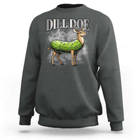 Dill Doe Sweatshirt Funny Adult Humor Pickle Deer Bootleg Graphic 90s - Wonder Print Shop
