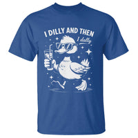 I Dilly And Then I Dally T Shirt Retro Duck Funny Animal Meme