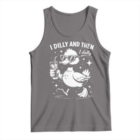 I Dilly And Then I Dally Tank Top Retro Duck Funny Animal Meme