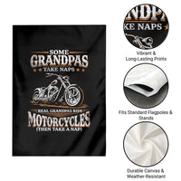 Biker Grandpa Garden Flag Some Grandpas Take Naps Real Grandpas Ride Motorcycles