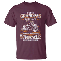Biker Grandpa T Shirt Some Grandpas Take Naps Real Grandpas Ride Motorcycles