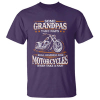 Biker Grandpa T Shirt Some Grandpas Take Naps Real Grandpas Ride Motorcycles