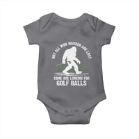 Not All Who Wander Are Lost Bigfoot Looking For Golf Balls Baby Onesie Vintage Golfs Lover Sasquatch Golfing