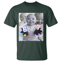Gloving Niche 67 Ai Baby Meme T Shirt Six Seven Hand Funny Laughing Baby