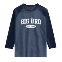 Big Bro Est 2026 Raglan Shirt Big Brother Baby Announcement