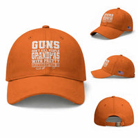 Funny Grandpa Baseball Cap Guns Dont Kill People Grandpas With Pretty Granddaughters Do