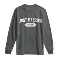 Just Married 60 Years Ago Long Sleeve Shirt 60th Wedding Anniversary Matching