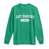 Just Married 60 Years Ago Long Sleeve Shirt 60th Wedding Anniversary Matching