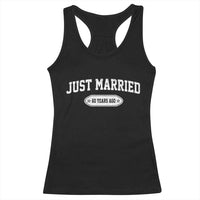Just Married 60 Years Ago Racerback Tank Top 60th Wedding Anniversary Matching