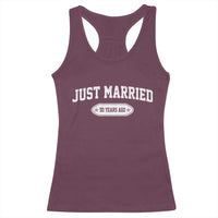 Just Married 50 Years Ago Racerback Tank Top 50th Wedding Anniversary Matching