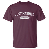 Just Married 50 Years Ago T Shirt 50th Wedding Anniversary Matching