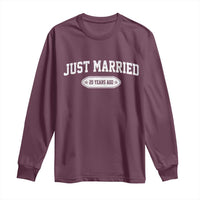 Just Married 20 Years Ago Long Sleeve Shirt 20th Wedding Anniversary Matching