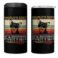 Funny Dad Dog 4 in 1 Can Cooler Tumbler Fathers Day World's Best Farter I Mean Father