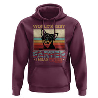 Funny Dad Dog Hoodie Fathers Day World's Best Farter I Mean Father