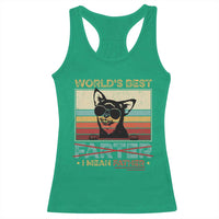 Funny Dad Dog Racerback Tank Top Fathers Day World's Best Farter I Mean Father