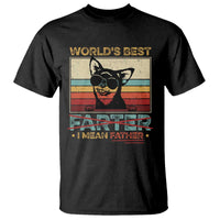 Funny Dad Dog T Shirt Fathers Day World's Best Farter I Mean Father