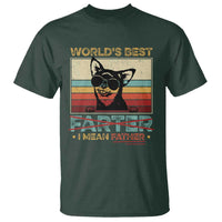 Funny Dad Dog T Shirt Fathers Day World's Best Farter I Mean Father