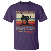 Funny Dad Dog T Shirt Fathers Day World's Best Farter I Mean Father