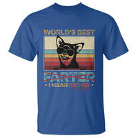 Funny Dad Dog T Shirt Fathers Day World's Best Farter I Mean Father