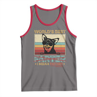 Funny Dad Dog Tank Top Fathers Day World's Best Farter I Mean Father