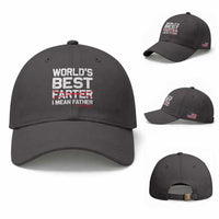 Retro World's Best Farter I Mean Father Baseball Cap Funny Best Dad
