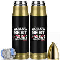 Retro World's Best Farter I Mean Father Bullet Tumbler Funny Best Dad
