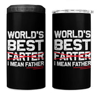 Retro World's Best Farter I Mean Father 4 in 1 Can Cooler Tumbler Funny Best Dad