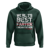 Retro World's Best Farter I Mean Father Hoodie Funny Best Dad