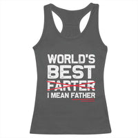 Retro World's Best Farter I Mean Father Racerback Tank Top Funny Best Dad