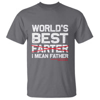 Retro World's Best Farter I Mean Father T Shirt Funny Best Dad