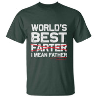 Retro World's Best Farter I Mean Father T Shirt Funny Best Dad
