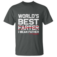 Retro World's Best Farter I Mean Father T Shirt Funny Best Dad