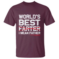 Retro World's Best Farter I Mean Father T Shirt Funny Best Dad