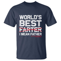 Retro World's Best Farter I Mean Father T Shirt Funny Best Dad
